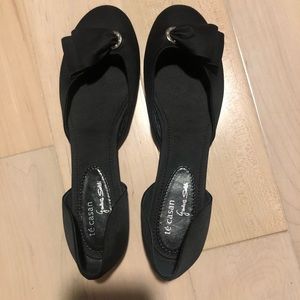 Te Casan black satin shoes 38.5